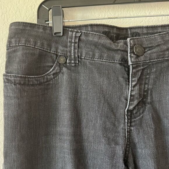 Harley-Davidson Women’s Jeans Black Straight Leg Stretch Denim Sz 14 31" inseam - Picture 2 of 10